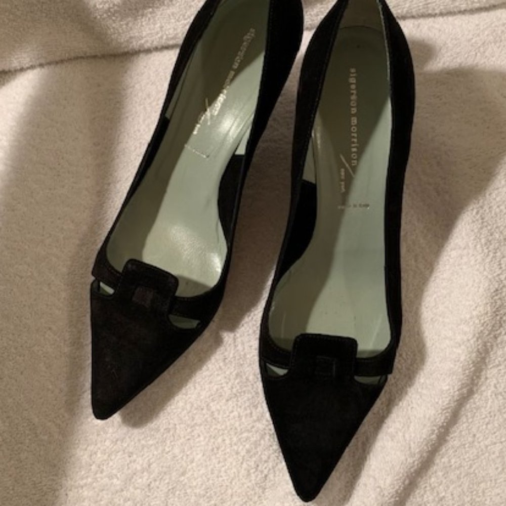 Sigerson Morrison black suede shoes *HP*